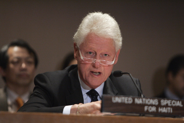 The Secretary-General and H.E. Mr. Bill Clinton, Secretary-General's Special Envoy for Haiti brief Member States informally on the situation in Haiti.