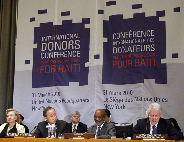 Opening session of the International Donors' Conference towards a "New Future for Haiti".